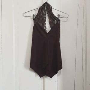 Lace halter top